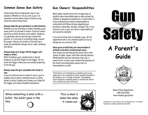 Concealed handgun permit unit, p.o. 5 Best Images of Free Printable Gun Safety Rules ...