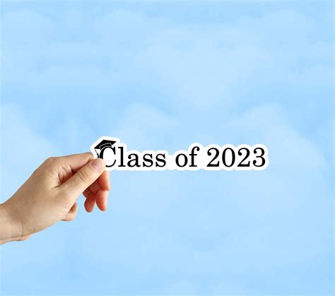 Class Of 2023 Sticker Graduation Sticker Water Bottle Etsy