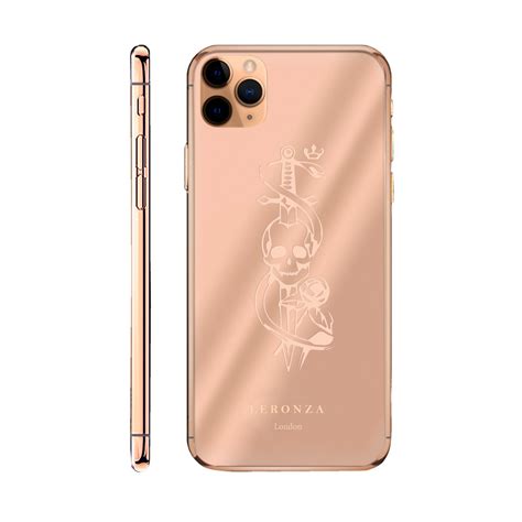 Rose Gold Scull Limited Edition Iphone 11 Pro And 11 Pro Max Leronza