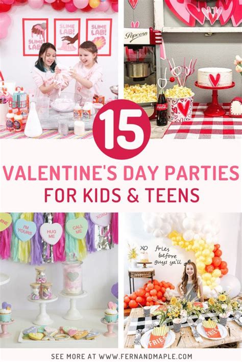 15 Valentines Day Party Ideas For Kids And Teens In 2021 Valentines