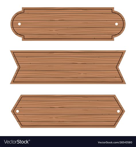 Cartoon Wood Banners Wooden Planks Set Royalty Free Vector Free Download Nude Photo Gallery