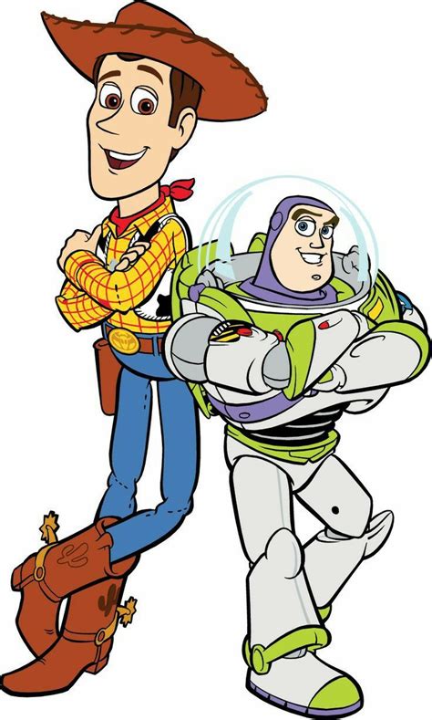 Woody And Buzz Lightyear From Toy Story Book With The Character In The