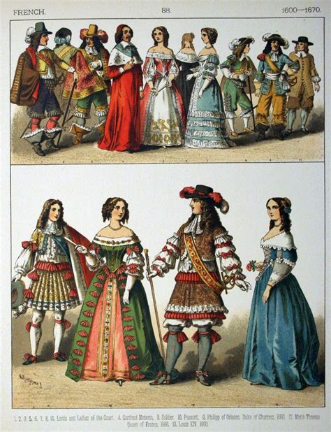1600 France 17th Century Fashion Historical Costume Baroque Fashion