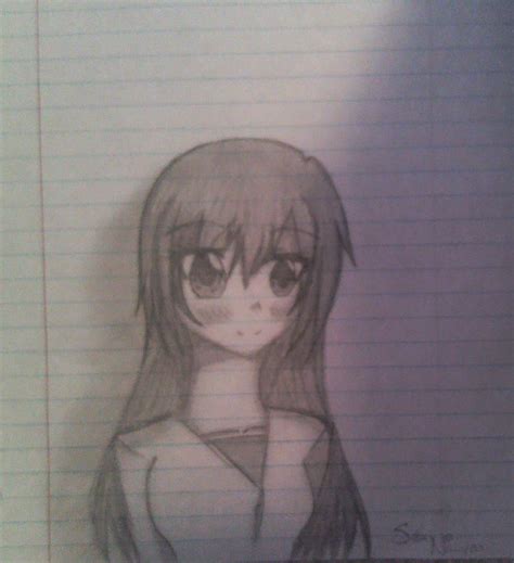 Shaded Picture Of Anime Girl By Megahetalian5212 On Deviantart