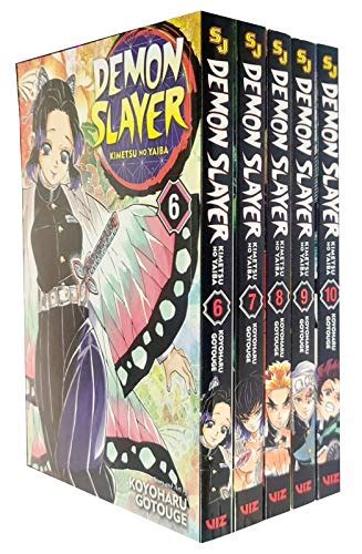 Demon Slayer Kimetsu No Yaiba Vol 6 10 Collection 5 Books Set