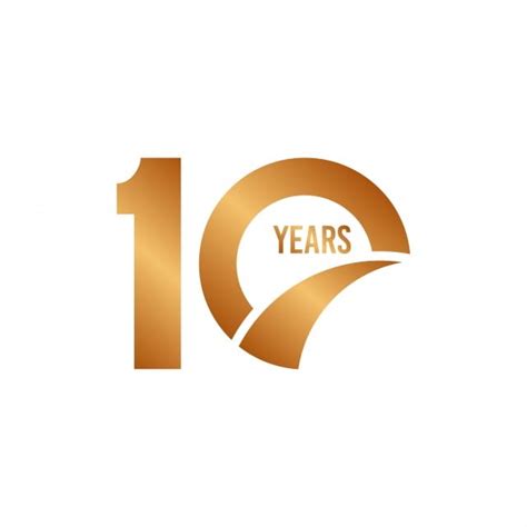 10 Year Anniversary Vector Hd Images 10 Year Anniversary Vector