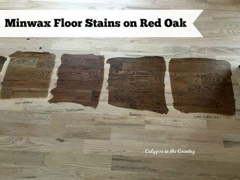 Solid red oak sand & refinish with early american stain and satin finish. Minwax Floor Stains on red oak - Special Walnut, English ...