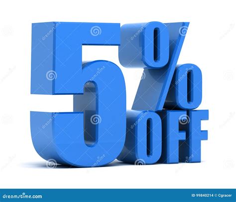 Discount 5 Percent Off Stock Illustration Illustration Of Percent 99840214