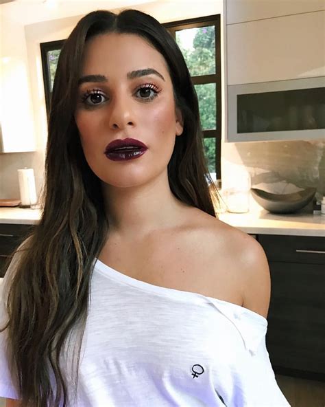 🔞dark Lipstick Of Lea Michele Nude