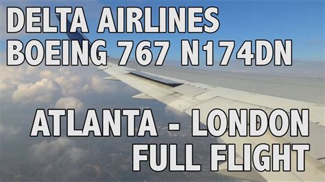 Delta Airlines Dal30 Atlanta Atl London Heathrow Lhr Boeing 767