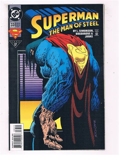 Superman The Man Of Steel 33 Vfnm Dc Comics Comic Book Simonson May
