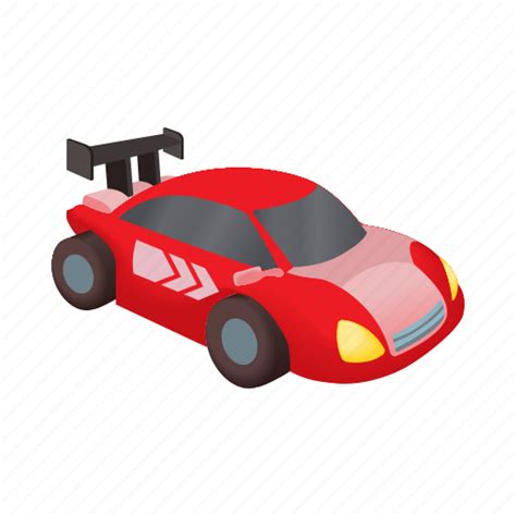 Auto Car Cartoon Race Red Vehicle Wheel Icon Download On Iconfinder