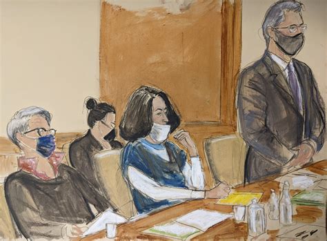 Ghislaine Maxwell Sketches Courtroom Artist As Jury Selection Underway