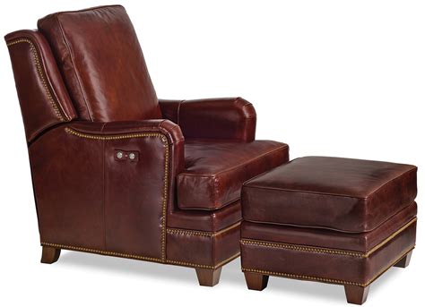 This set is upholstered in a very hard to find leather with nailhead trim and dark wood legs. Leather Chair And Ottoman Set : Rustic Leather Wing Chair ...