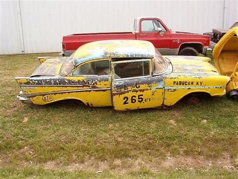 57 Chevy Abandoned Cars Junkyard Cars Drag Racing Cars