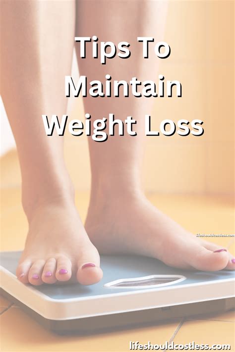 Strategies And Tips To Maintain Weight Loss Life Should Cost Less