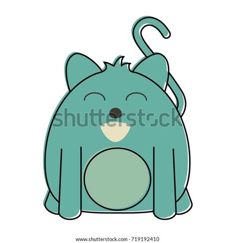 Fat Cat Cartoon Icon Image Stock Vector Royalty Free 719192410 Shutterstock