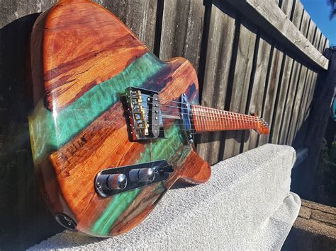 built my first ever guitar out of wood and epoxy check it out handmade crafts howto diy