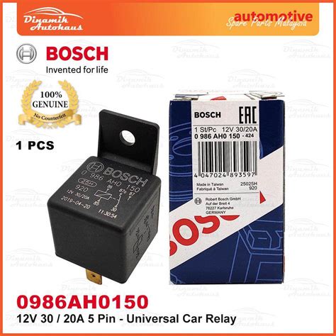 Universal Automotive Car Relay 12v 30a 20a 5 Pin Bosch Relay