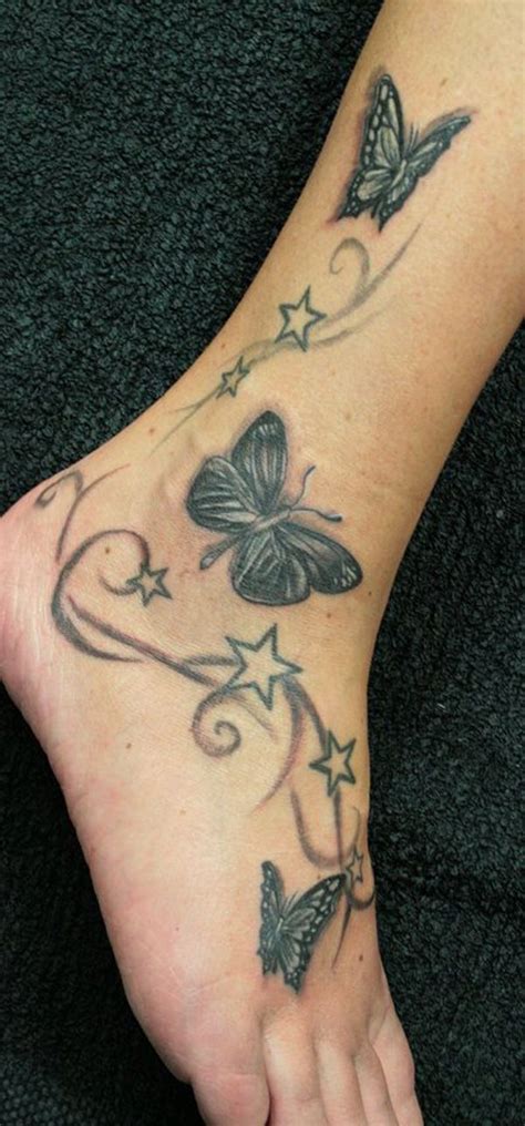 60 Ankle Tattoos For Women Cuded Butterfly Tattoo Designs