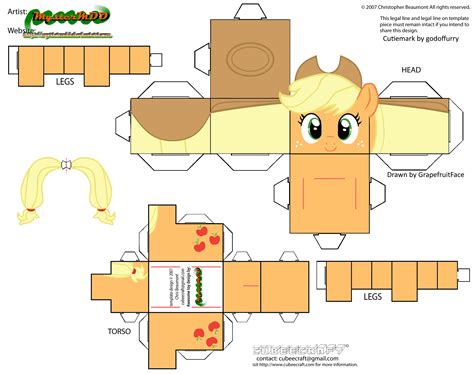 Pin De Nesmithj En My Little Pony Cubeecraft Artesanías De Papel En