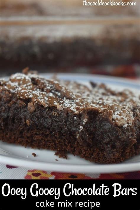 Chocolate Cake Mix Gooey Bars Are A Chocolate Lovers Delight This Six