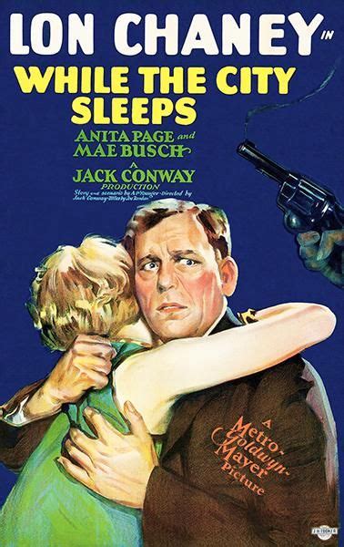 While The City Sleeps 1928 Movie Poster Movie