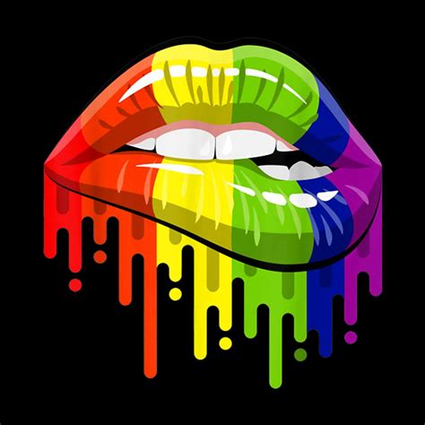 lgbt rainbow shirt lips pride gay homosexual lesbian tee luubaco s artist shop