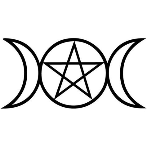 Decal Wiccan Triple Moon Goddess Pagan Drawing And Illustration Digital