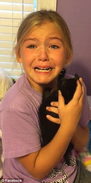 Babe Girl Breaks Down In Sobs When Surprised With Kitten Daily Mail