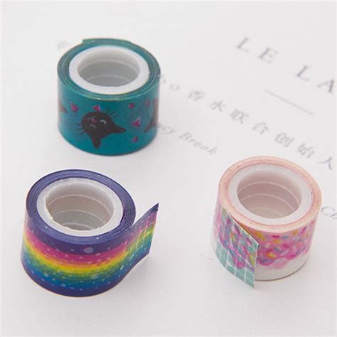 buy 10pcs set foil decorative hand account washi tape tool kawaii printing masking tape cute