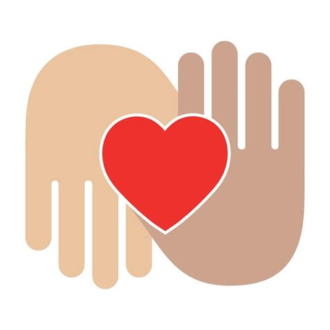 Illustration Two Hands Holding A Heart 8479916 Vector Art At Vecteezy