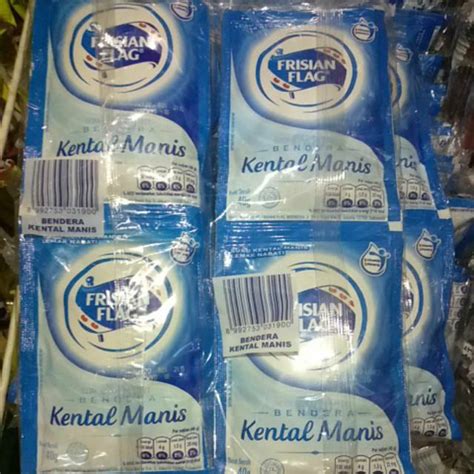 Jual PROMO Susu Kental Manis Bendera Frisian Flag Putih Renteng 6