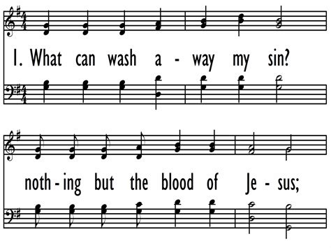 What Can Wash Away My Sin Lyrics Hymn LyricsWalls