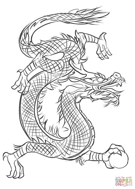gambar chinese dragon coloring pages getcoloringpages drawings asian art di rebanas rebanas