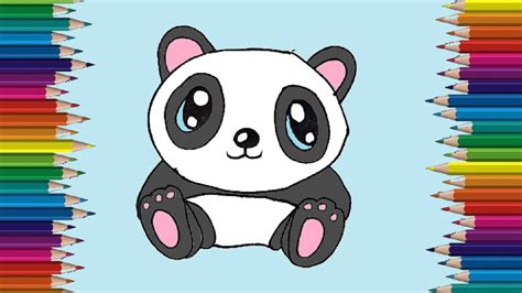 How To Draw A Kawaii Panda At How To Draw
