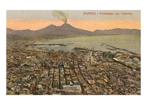 View Of Mt Vesuvius Naples Italy Posters