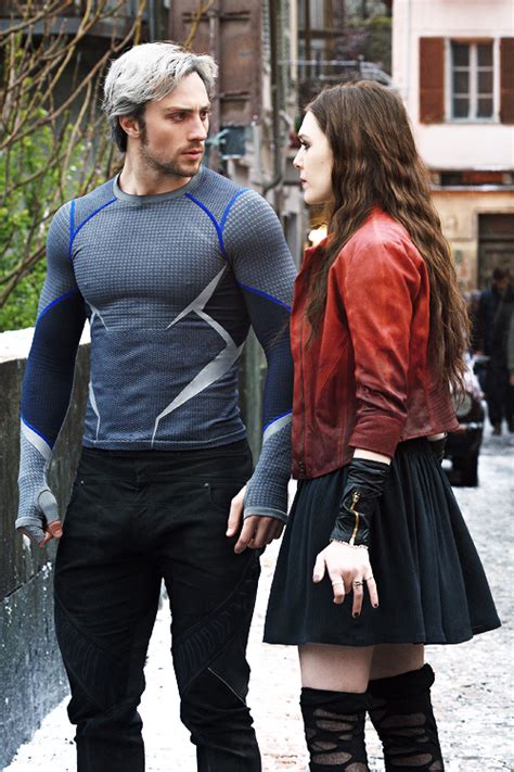 Quicksilver And Scarlet Witch The Avengers Age Of Ultron Photo