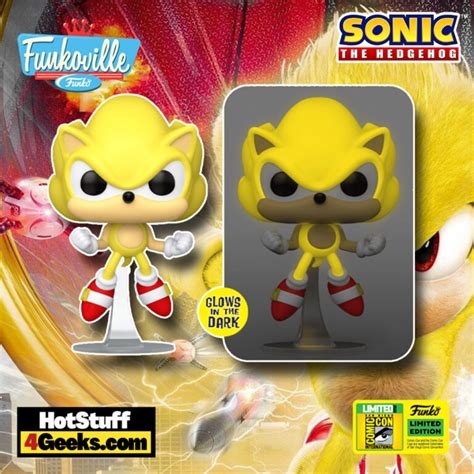 Sdcc 2022 Super Sonic First Appearance Glow Funko Pop