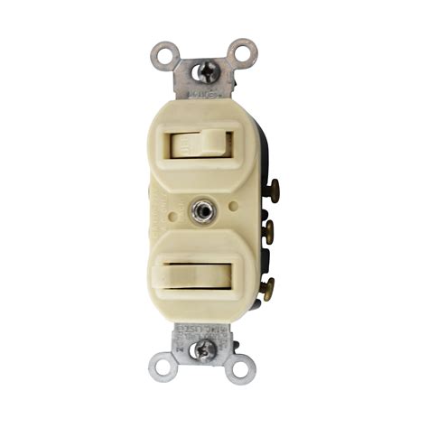 Leviton 15 Amp 3 Way Double Toggle Switch Ivory 5241 For Sale Online