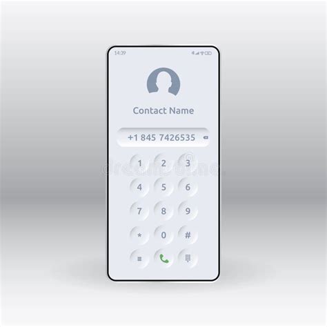 Keypad With Numbers And Letters For Phone Ios User Interface Keypad