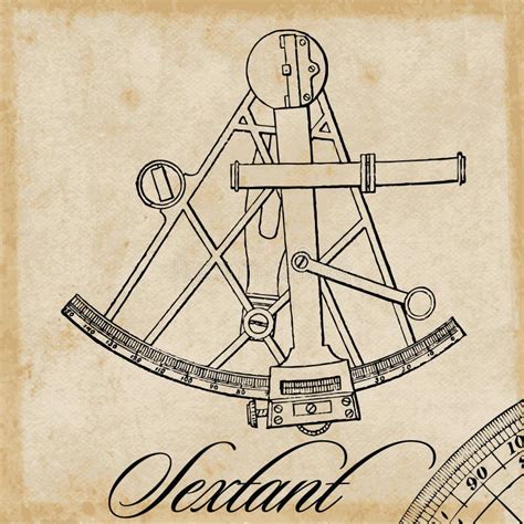 sextante ilustración del vector ilustración de hoja 20251334