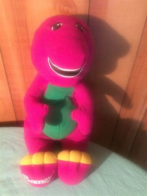 Vintage Playskool Talking Barney Dinosaur Plush 18 Lyons Group 1996