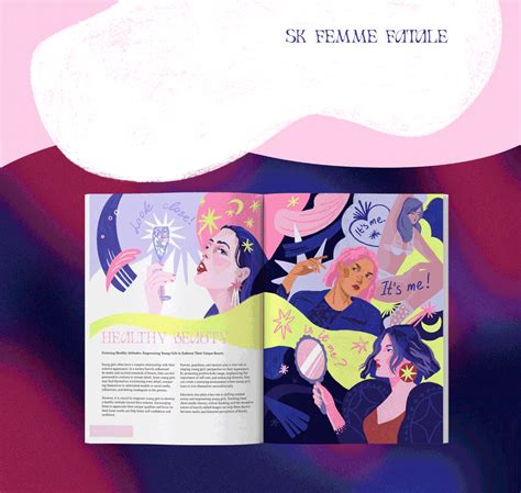 Femme Fatale Magazine Concept Illustration Behance