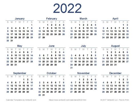 Printable Editable Calendar 2022 Islandjas