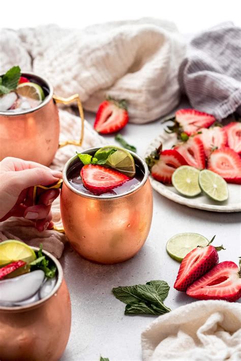 strawberry moscow mule pitcher recipe