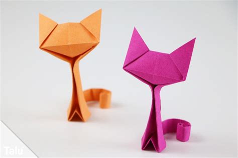 Origami Katze Basteln Anleitung Zum Falten Aus Papiergeldschein