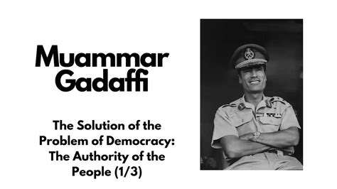 Muammar Gaddafi The Green Book Part 1 Voice Youtube