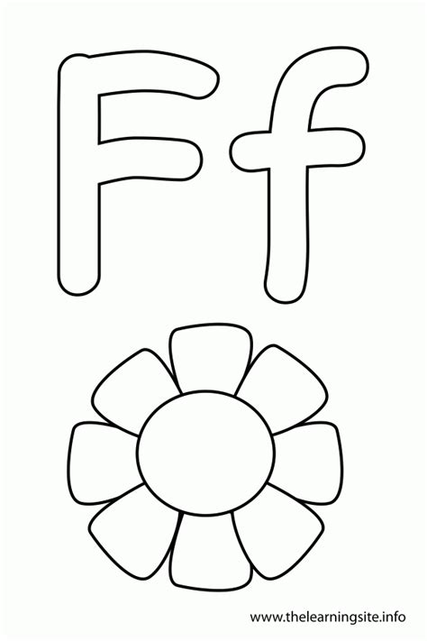 Coloring Pages For The Letter F  Coloring Home