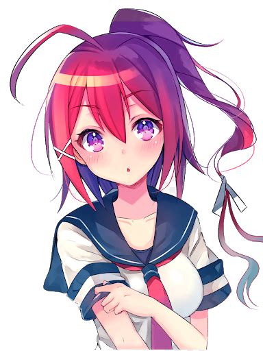 Anime Girl Png Transparent Image Download Size 384x512px